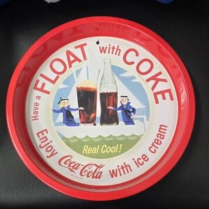Coca-Cola Red and White Float Tray